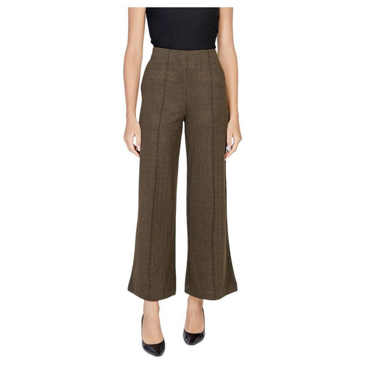 ICHI Green Polyester Pant IC-15419700149-IT42|M