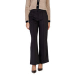ICHI Black Polyester Pant