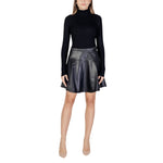 Morgan De Toi Black Viscose Midi