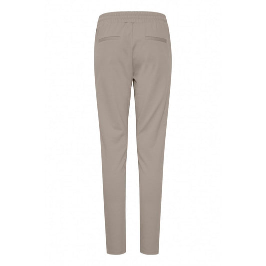 ICHI Gray Polyester Pant
