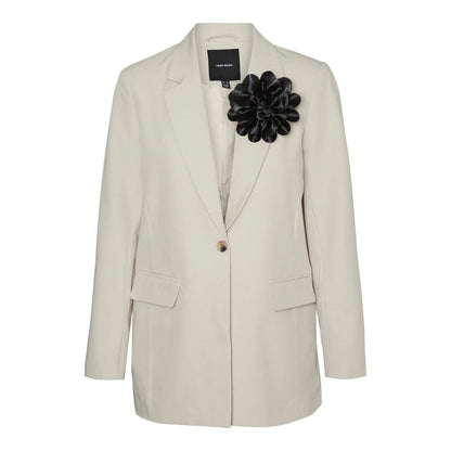 Vero Moda Beige Polyester Blazer 1728,71956299936,Beige,Blazers - Suits & Blazers - Clothing,Clothing,IT36|XXS,New with tags,Suits & Blazers - Clothing,Vero Moda,Women