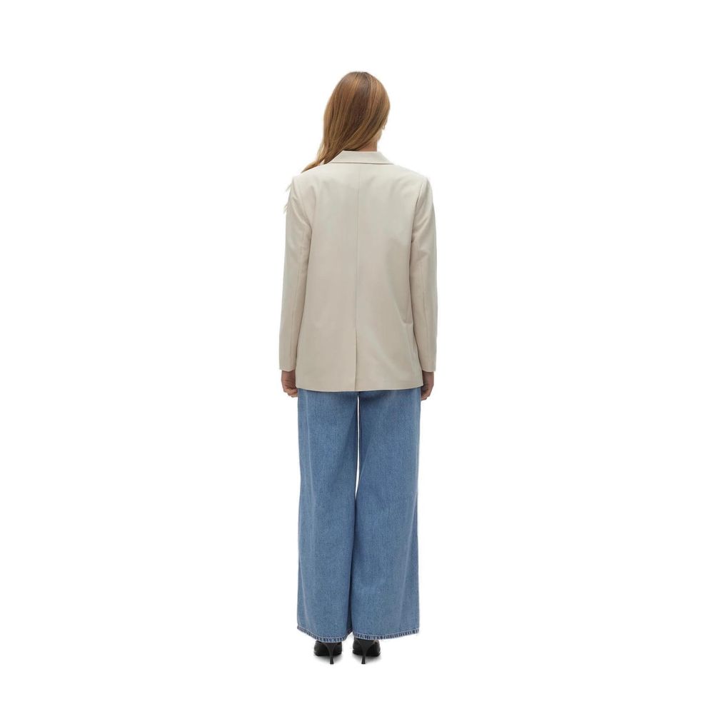 Vero Moda Beige Polyester Blazer 1728,71956299936,Beige,Blazers - Suits & Blazers - Clothing,Clothing,IT36|XXS,New with tags,Suits & Blazers - Clothing,Vero Moda,Women
