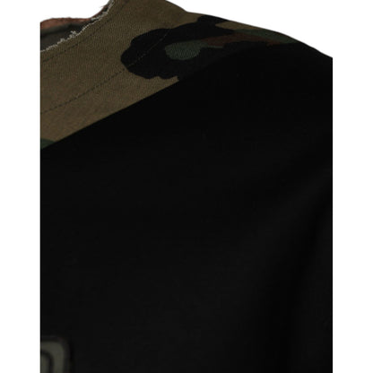 Dolce & Gabbana Multicolor Camouflage Cotton Round Neck T-shirt