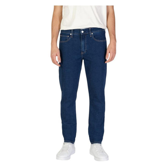 Calvin Klein Jeans Blue Cotton Slim Fit Jean