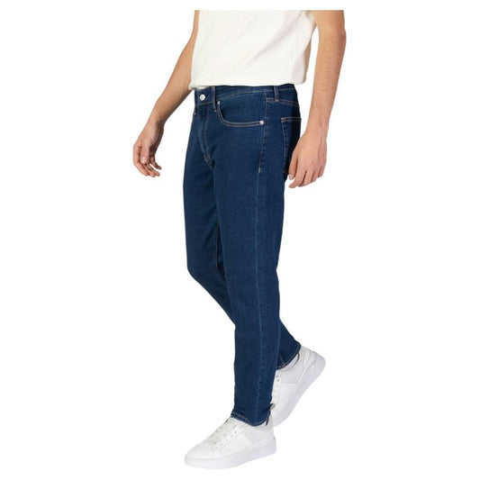Calvin Klein Jeans Blue Cotton Slim Fit Jean