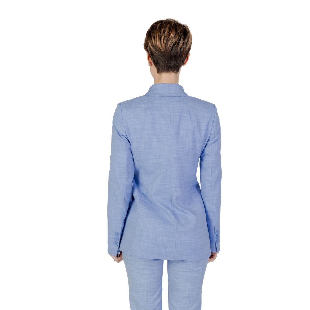 Sandro Ferrone Blue Viscose Blazer 1728,71956299936,Blazers - Suits & Blazers - Clothing,Blue,Clothing,IT46 | L,New with tags,Sandro Ferrone,Suits & Blazers - Clothing,Women