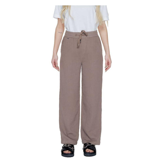 Street One Brown Cotton Pant ST-14346500140-W34 | L32