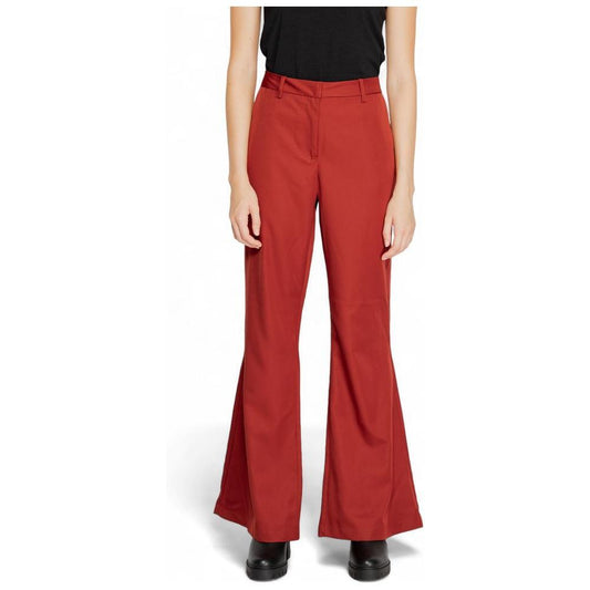 Vero Moda Red Polyester Pant VE-14879500141-36/32 (W40)