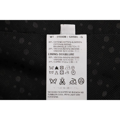 Dolce & Gabbana Gray STAFF Cotton Striped Vest