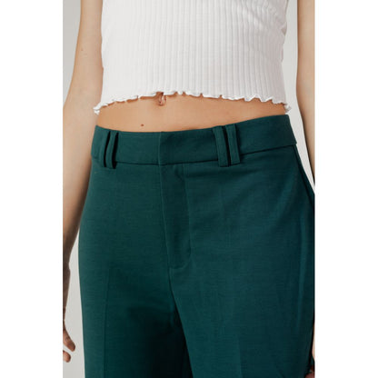 Only Green Polyester Casual Pants