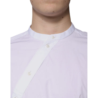 Dolce & Gabbana White Cotton Slim Fit MARTINI Dress Shirt