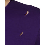 Dolce & Gabbana Purple Cotton Round Neck Pullover Men Sweater
