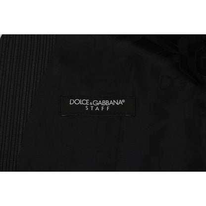 Dolce & Gabbana Gray Wool Stretch Vest