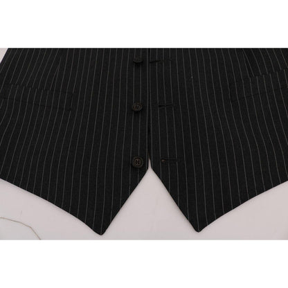 Dolce & Gabbana Gray Wool Stretch Vest