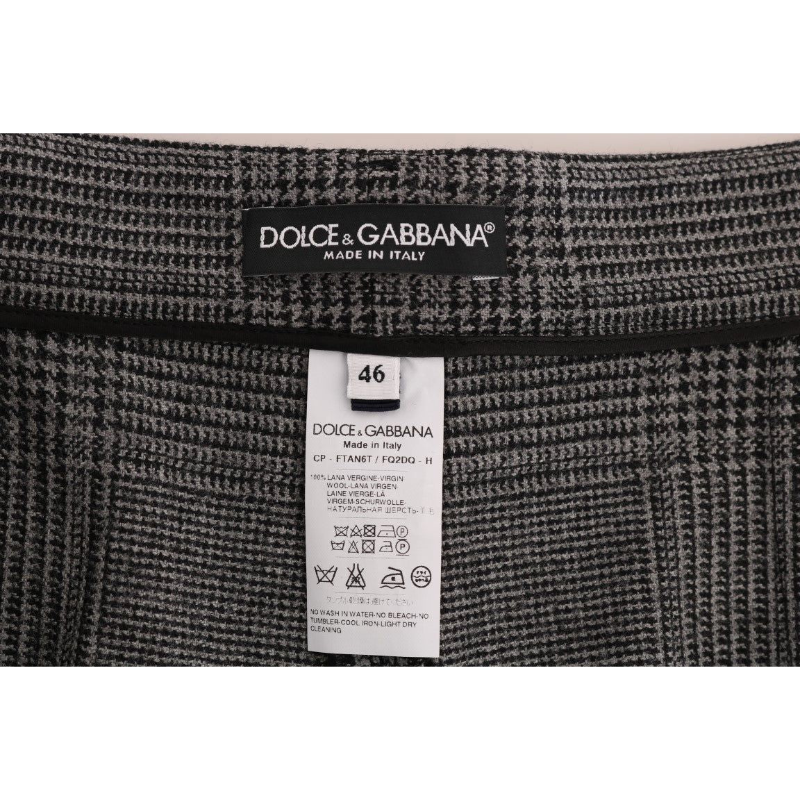 Dolce & Gabbana Gray Wool Capri Pants