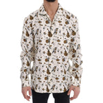 Dolce & Gabbana Exclusive Silk Casual Men's Shirt - JAZZ Motive Dolce & Gabbana Light Gray