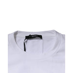 Versace White Medusa Embroidery Crew Neck Pullover Sweater