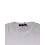 Dolce & Gabbana White Silk Crew Neck Men Pullover Sweater
