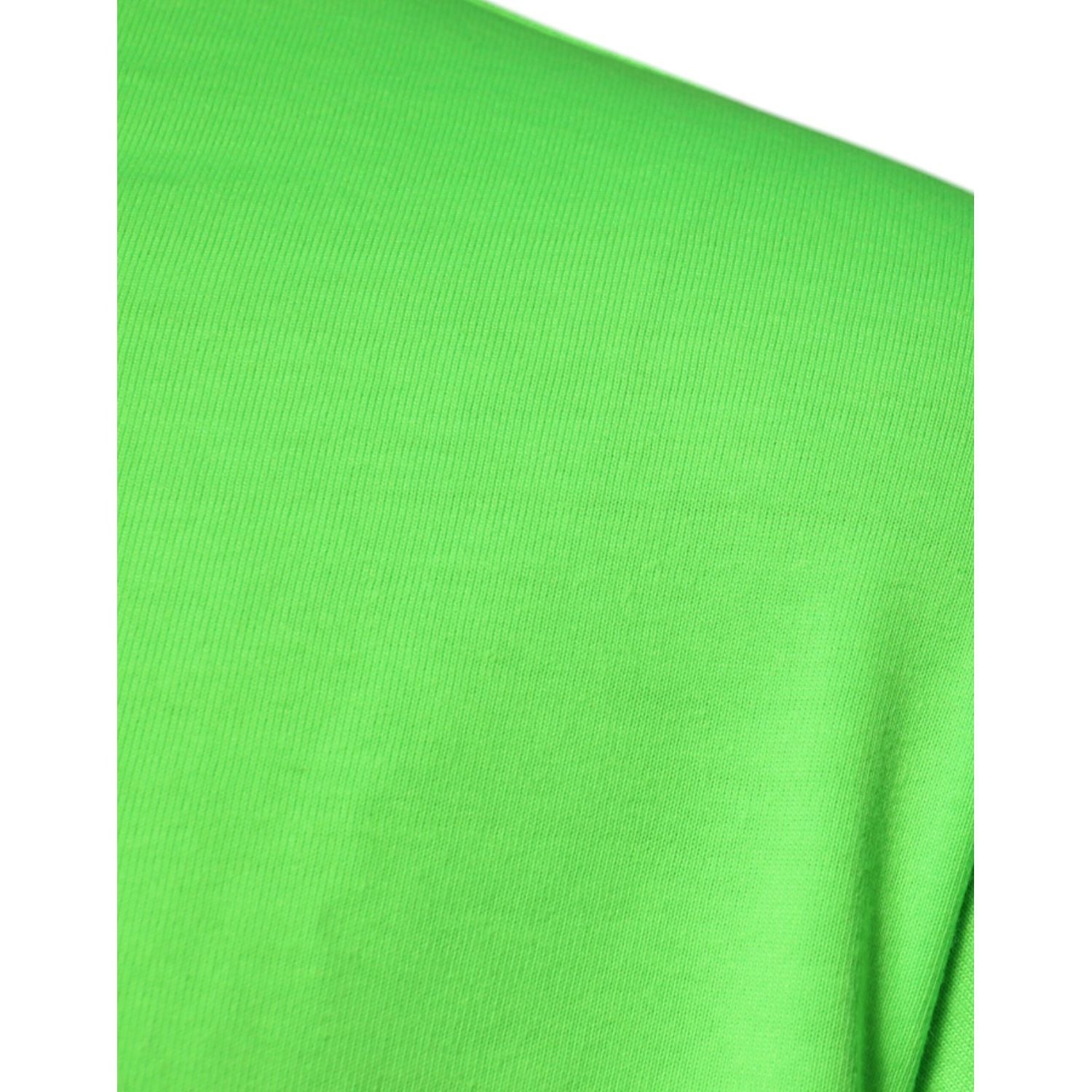 Dolce & Gabbana Green DG Logo Cotton Crew Neck T-shirt