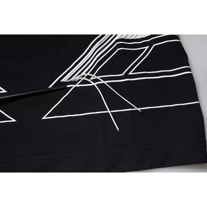 Dolce & Gabbana Black Graphic Print Nylon Crew Neck T-shirt