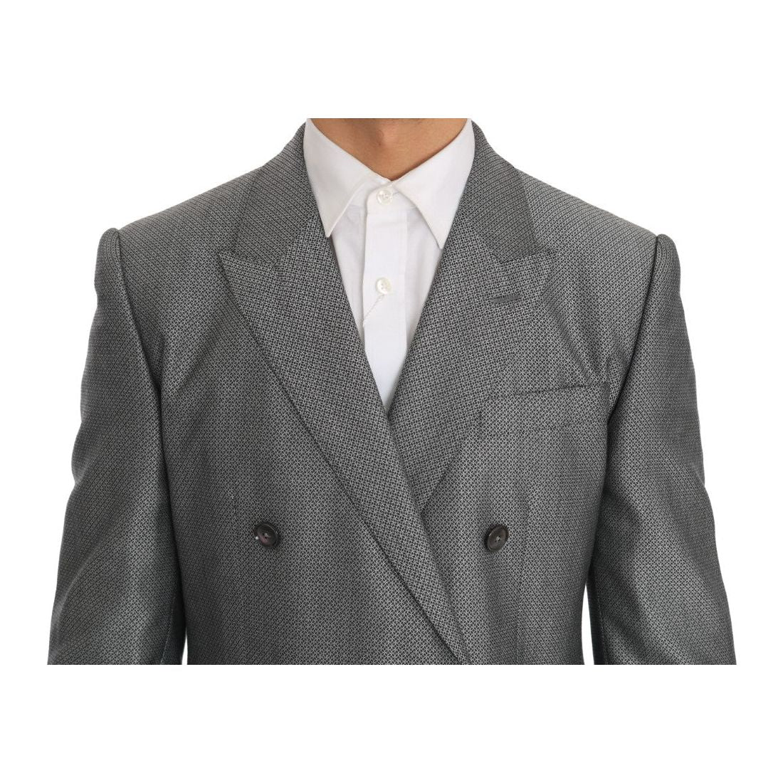 بدلة دولتشي آند غابانا الأنيقة ذات الصدر المزدوج باللون الأسود