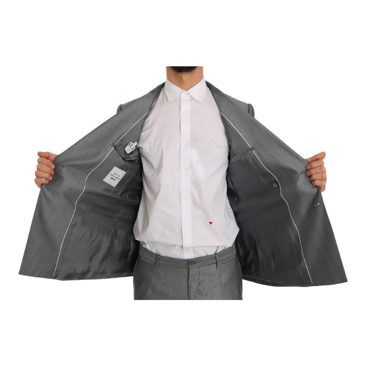 بدلة دولتشي آند غابانا الأنيقة ذات الصدر المزدوج باللون الأسود