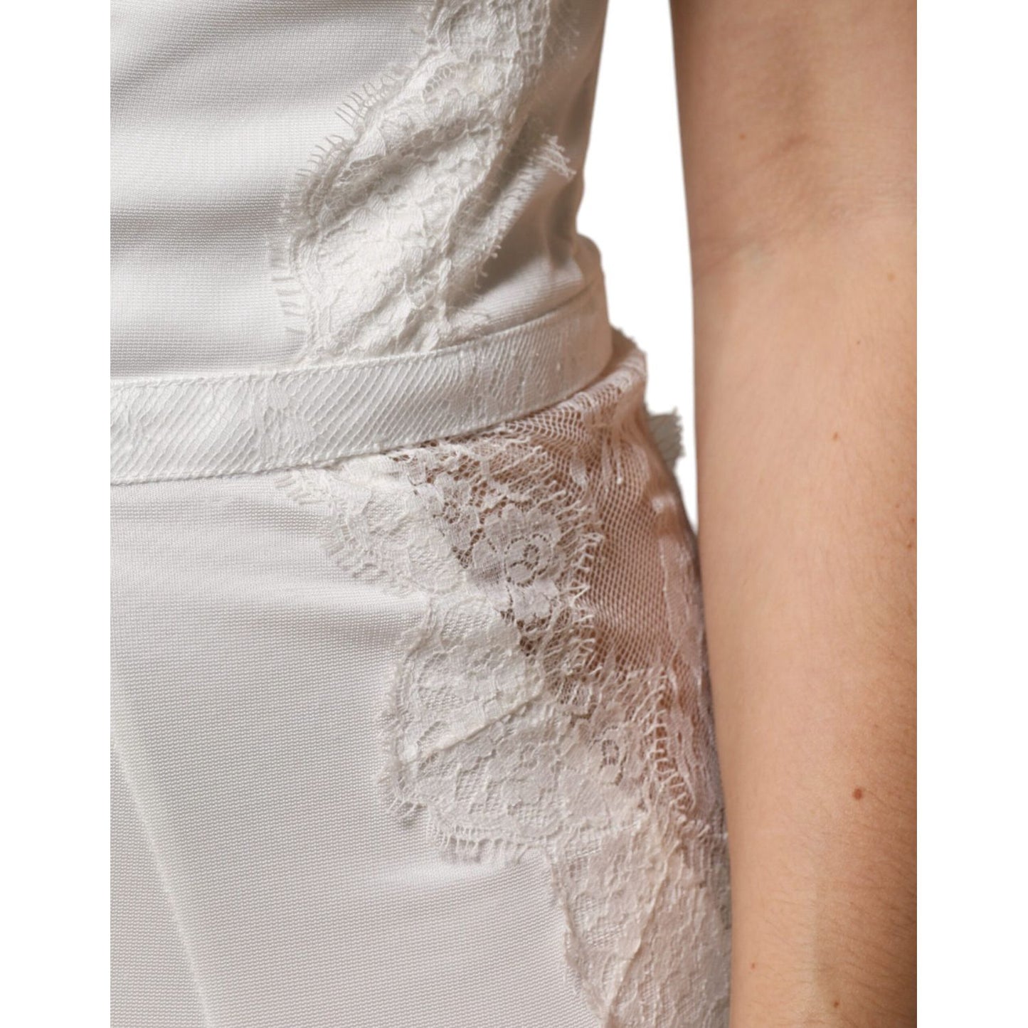 Elisabetta Franchi White Strapless Bustier Mermaid Gown Dress