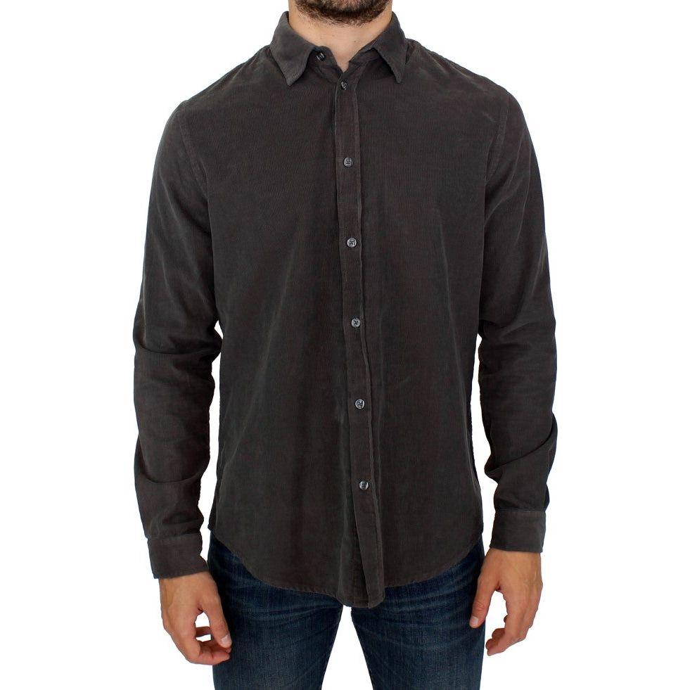 GF Ferre Green Button Front Cotton Casual Shirt SIG10259-1
