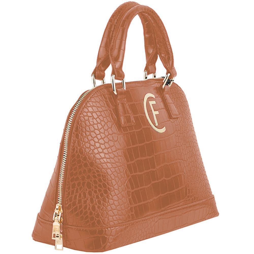 CRISTINAEFFE Brown Polyethylene Handbag CREF-14435