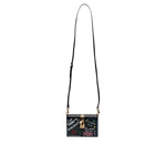 Dolce & Gabbana Black Graffiti Print Clutch Crossbody Bag BAG4042
