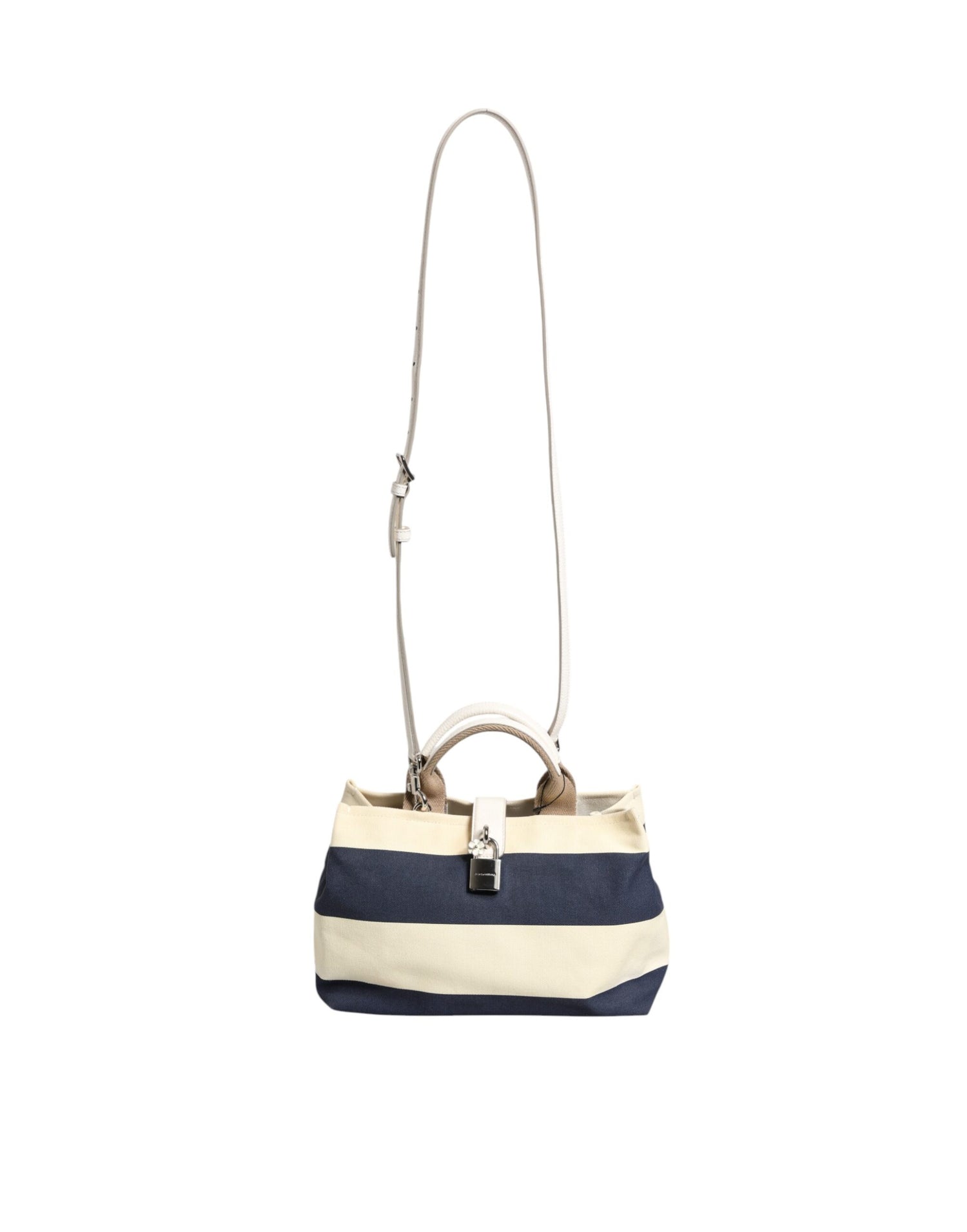 Front view with bag zipped and handles upright.