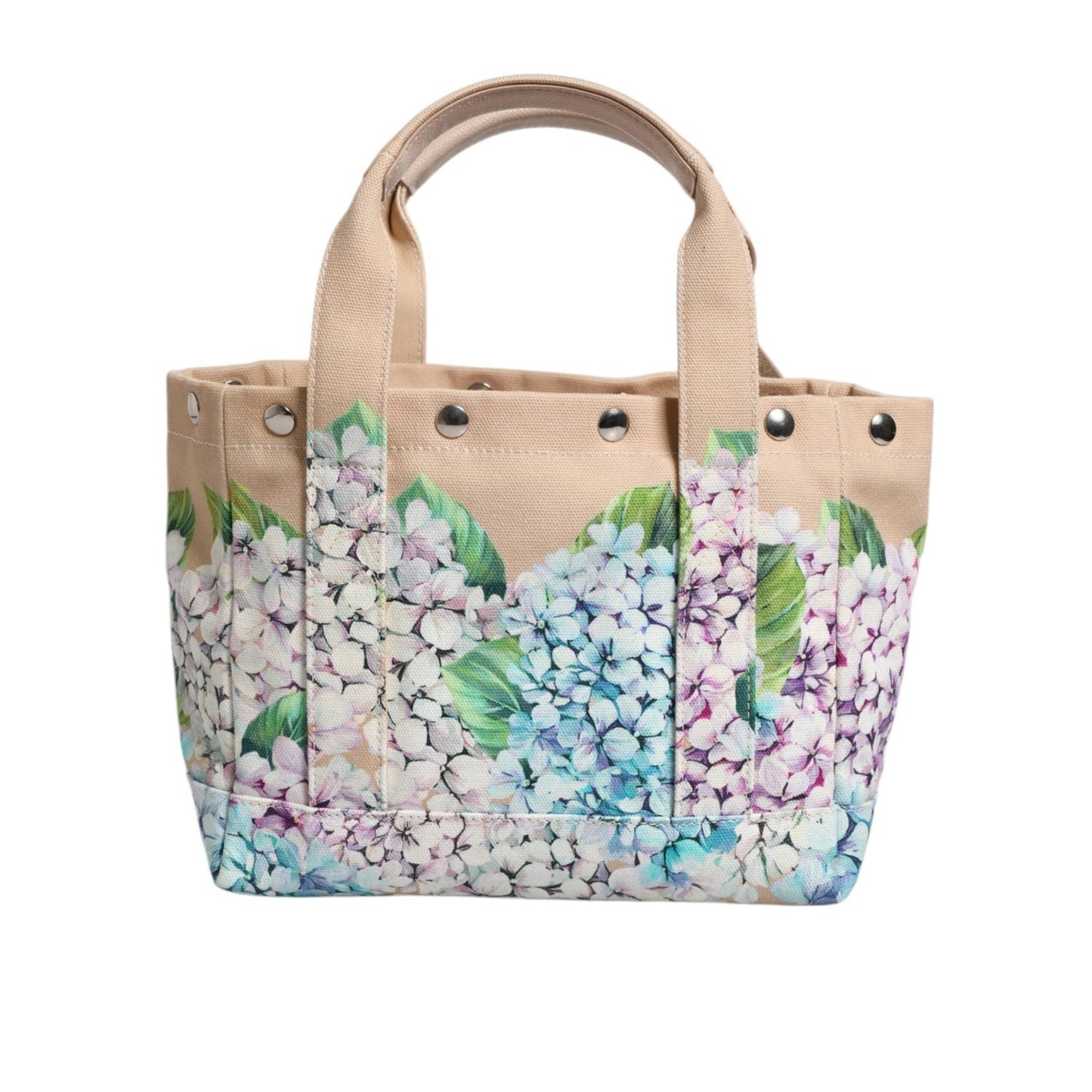 Dolce & Gabbana Multicolor Floral Canvas TANIA Top Handle Tote Bag
