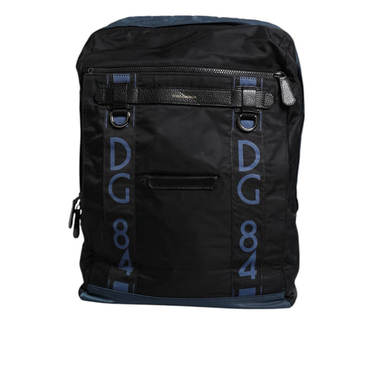 Dolce & Gabbana Black Nylon DG Logo School Backpack Bag BAG4140