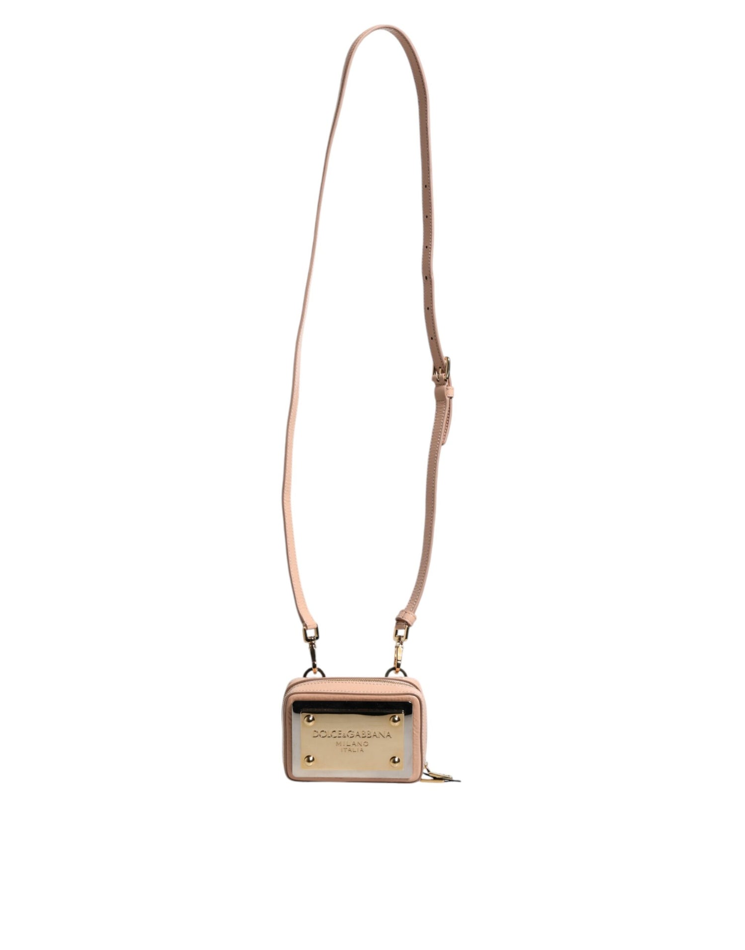 Front view with bag zipped and handles upright.