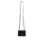 Dolce & Gabbana Brown Leather Bifold DG Logo Cardholder Sling Strap Wallet BAG4194