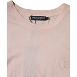 Dolce & Gabbana Beige Logo Crew Neck Short Sleeves T-shirt TSH87444-54
