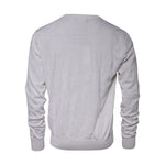 Dolce & Gabbana White Silk Crew Neck Men Pullover Sweater