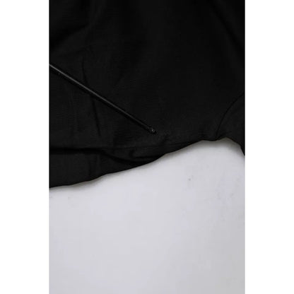 Balenciaga Black Cotton Logo Print Crew Neck Short Sleeves T-shirt