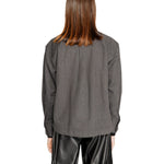 Jacqueline De Yong Black Recycled Cotton Blouse