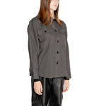 Jacqueline De Yong Black Recycled Cotton Blouse