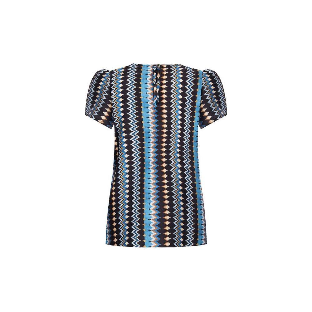 Rinascimento Turquoise Polyester Blouse
