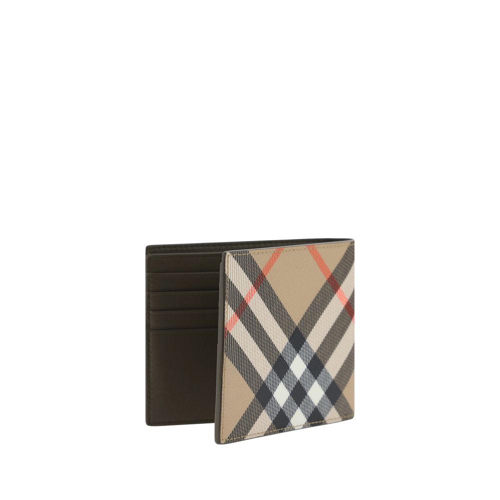 Burberry Beige Calf Leather Bos Taurus Wallet