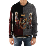 Dolce & Gabbana Multicolor KING Knight Monkey Knitted Cashmere Wool Sweater