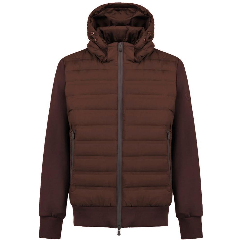 People Of Shibuya Brown Polyester Jacket PE-14508-IT48 | M