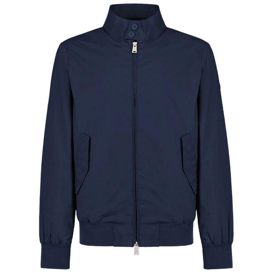People Of Shibuya Blue Cotton Men's Bomber Jacket