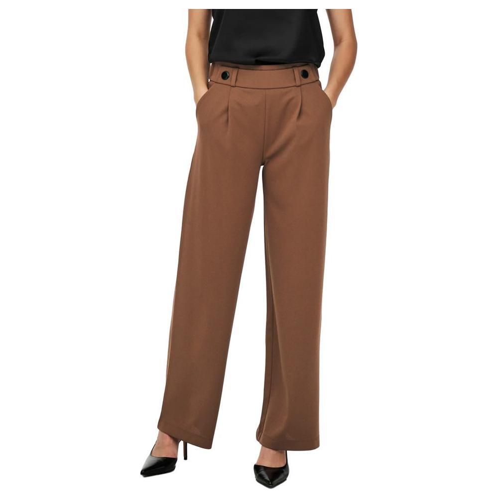 Jacqueline De Yong Brown Polyester Pant