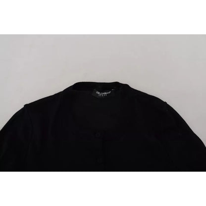 Dolce & Gabbana Black Crewneck Long Sleeves Pullover Sweater