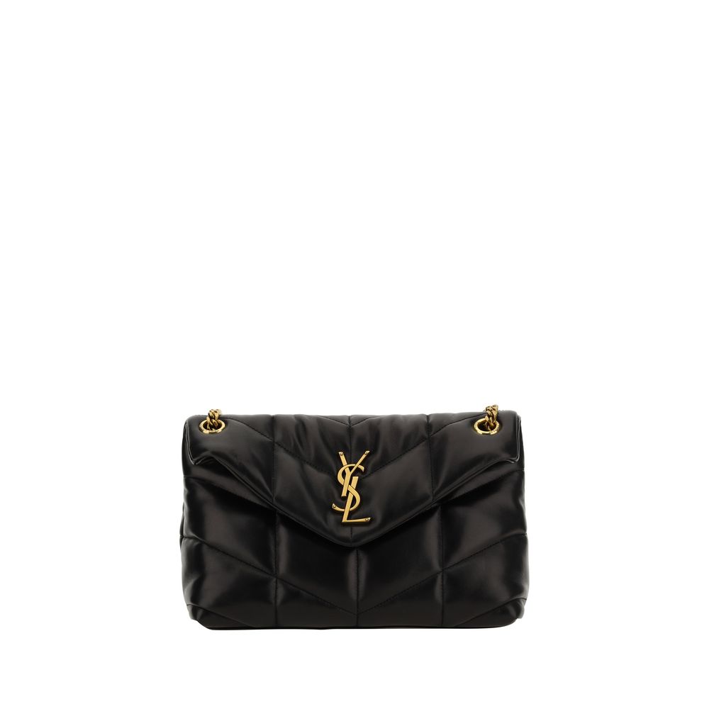 Saint Laurent Black Lamb Ovis Aries Aries Shoulder Bag