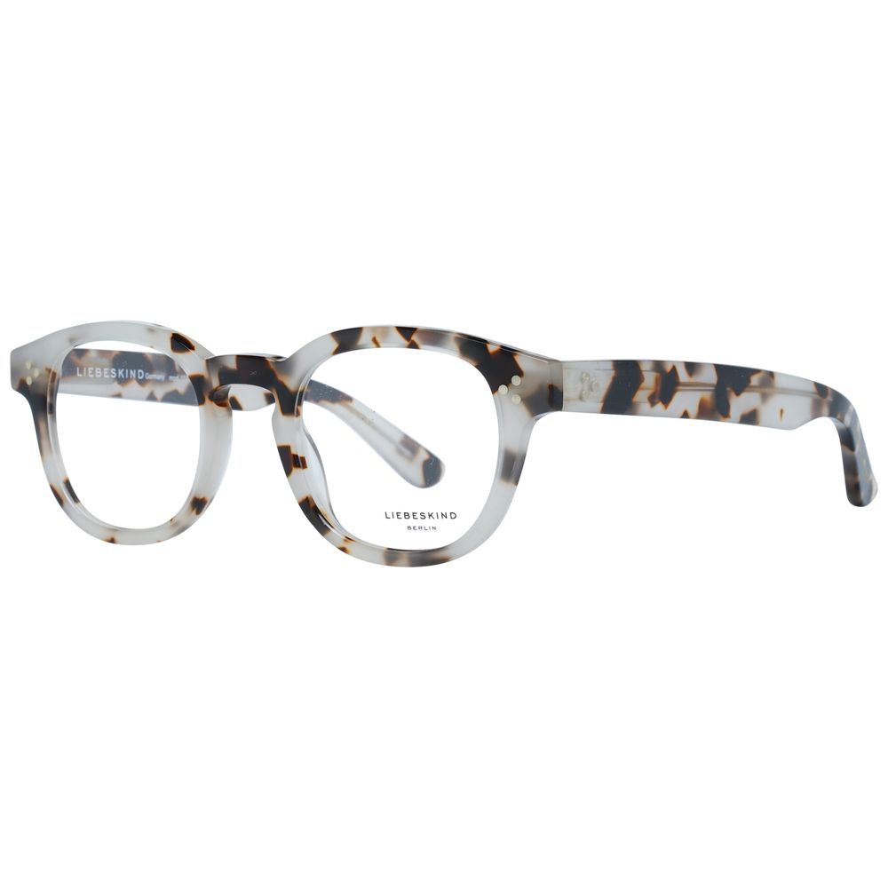 Liebeskind Gray Plastic Frames for women, tortoiseshell pattern, 46/22/135 mm, versatile optical eyewear with clip-on feature.