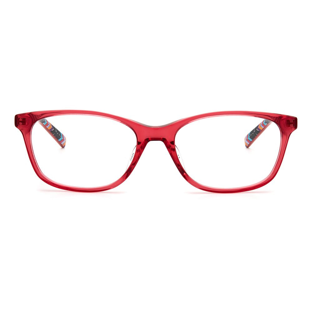 M Missoni Red Acetate Frames with cherry color, eyewear model MMI-0008-8CQ, measures 52/17/140 mm.